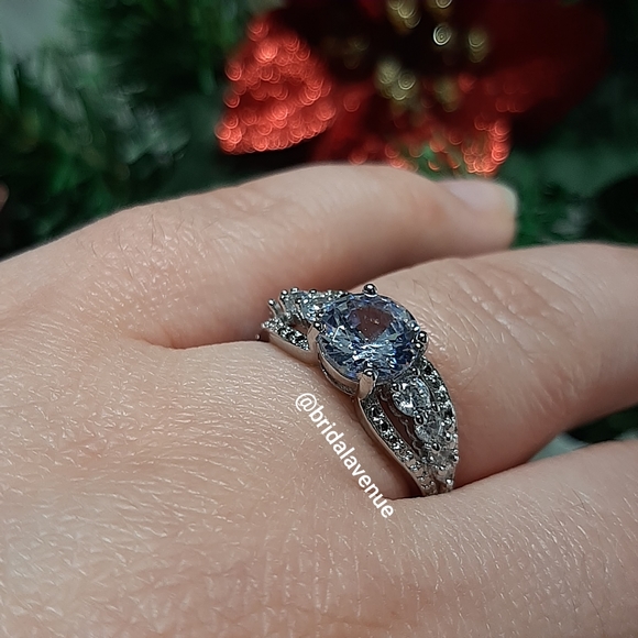 New Silver Simulated Diamonds Rainbow Dust Ring - Picture 5 of 6